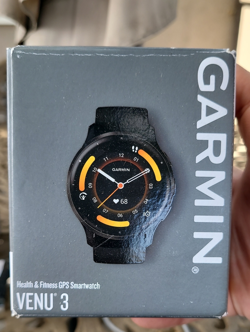 GARMIN Venu 3S BLACK DIAL and BLACK Silicone NOB